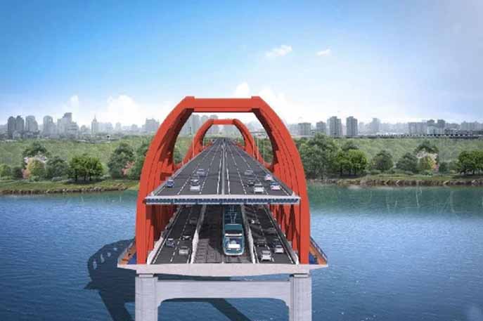 西北首座公轨合建桥 - 西安地铁10号线跨泾渭河大桥最新进展